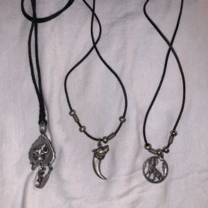 bundle of wolf necklaces